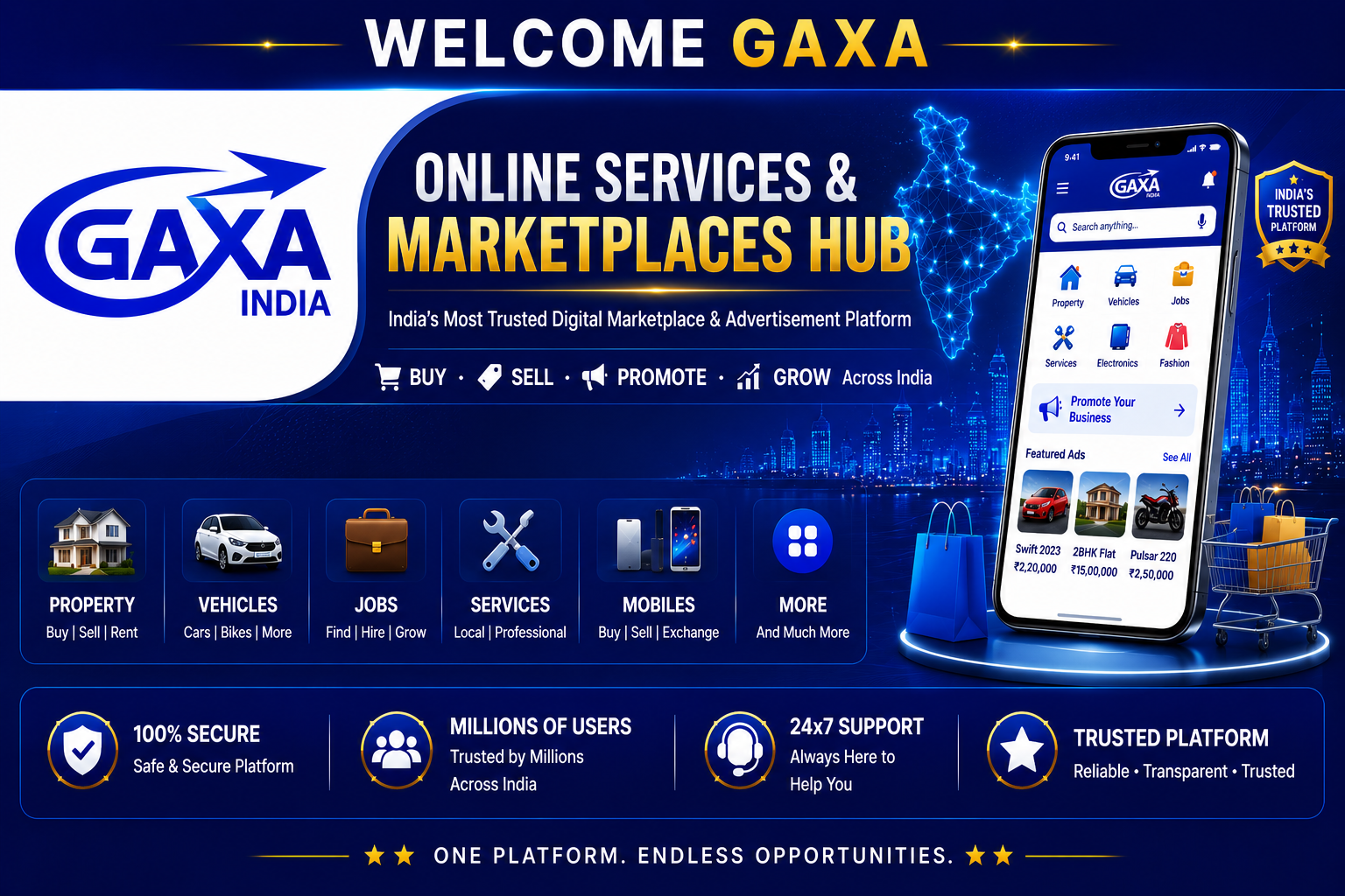 GAXA Top Banner